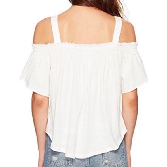 NWT Free People Darling Off-the-Shoulder Shirt - Picture 5 of 6